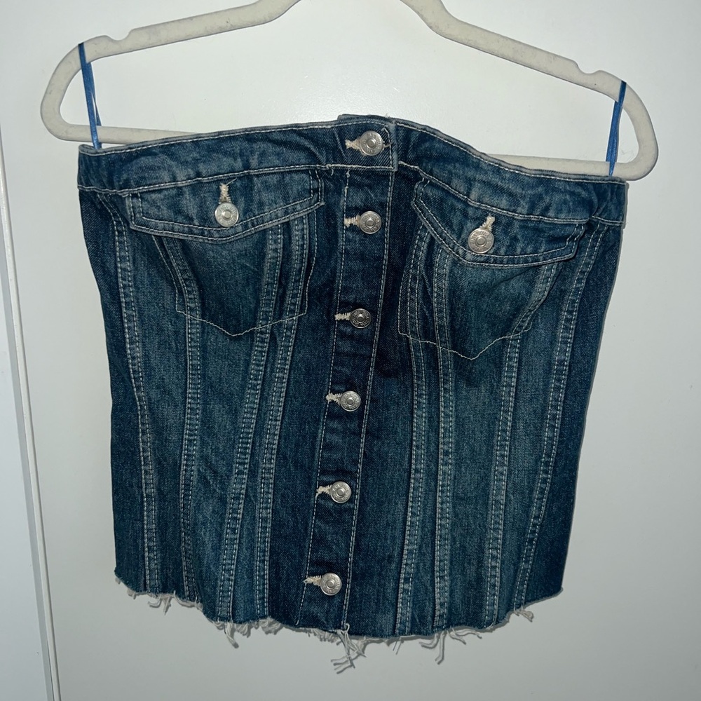 Blue Denim Top